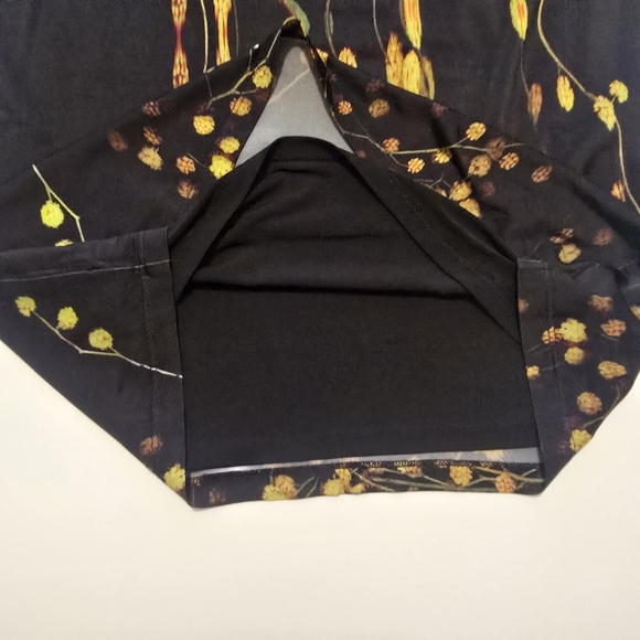 Prabal Gurung Long Sleeve Turtleneck Dress In Black Graphic Cocktail Mock Neck - Picture 4 of 12